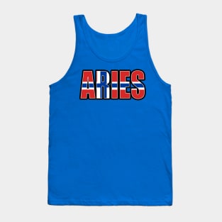 Aries Norwegian Horoscope Heritage DNA Flag Tank Top